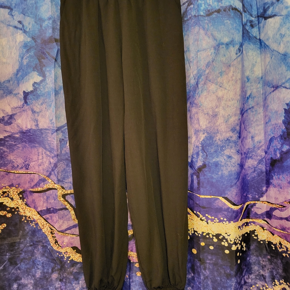 Midnight Black Joggers By Tiffany Modaa Size M